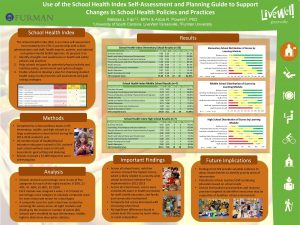 Use of the School Health Index SelfAssessment and