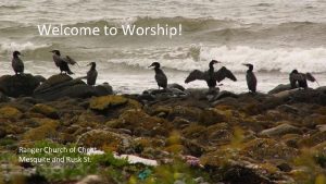 Welcome to Worship Ranger Church of Christ Mesquite