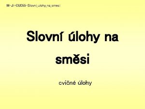 MJiCU 055 Slovniulohynasmesi Slovn lohy na smsi cvin