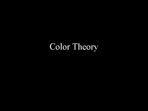 Color Theory Additive vs Subtractive Color Additive Color