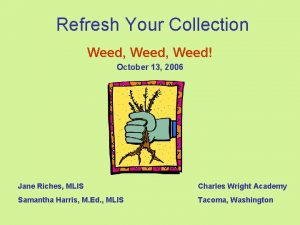 Refresh Your Collection Weed Weed October 13 2006
