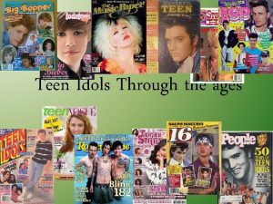 Teen Idols Through the ages Elvis Presley Elvis