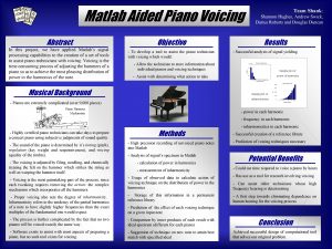 Matlab Aided Piano Voicing Abstract In this project