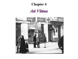 Chapter 4 Att Vittna A Betydelse 1 Betydelse