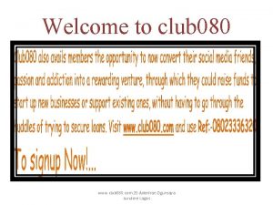 Welcome to club 080 www club 080 com