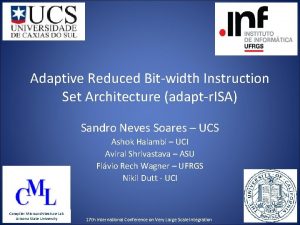 Adaptive Reduced Bitwidth Instruction Set Architecture adaptr ISA