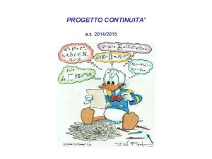 PROGETTO CONTINUITA a s 20142015 PROBLEMA N 1