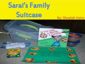 Sarais Family Suitcase By Shaylah Haire Name Sarai