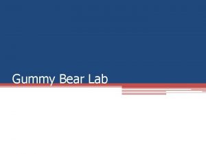 Gummy Bear Lab Bell Ringer Draw a gummy