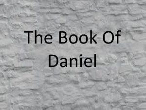 The Book Of Daniel Chapter Eight Outline of