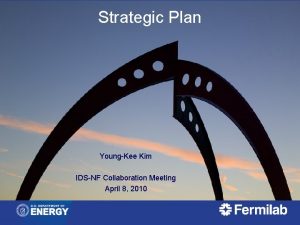 Strategic Plan YoungKee Kim IDSNF Collaboration Meeting April