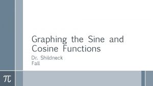 Graphing the Sine and Cosine Functions Dr Shildneck