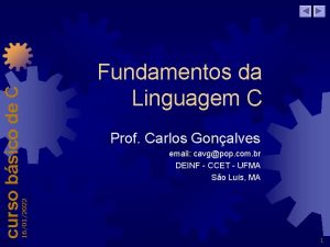 16012022 curso bsico de C Fundamentos da Linguagem