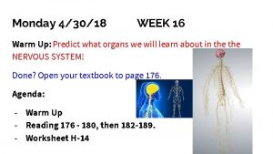 Monday 43018 WEEK 16 Warm Up Predict what