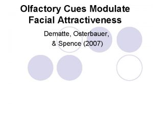 Olfactory Cues Modulate Facial Attractiveness Dematte Osterbauer Spence