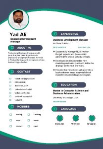 Yad Ali EXPERIENCE Business Development Manager 092014 092018