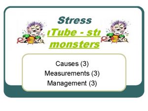 Stress You Tube stress monsters Causes 3 Measurements