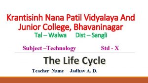 Krantisinh Nana Patil Vidyalaya And Junior College Bhavaninagar