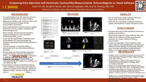 Comparing IntraOperative Left Ventricular Contractility Measurements Echocardiogram vs