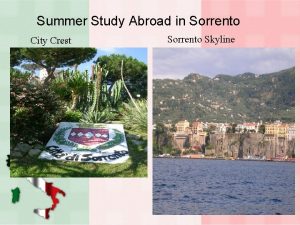 Summer Study Abroad in Sorrento City Crest Sorrento