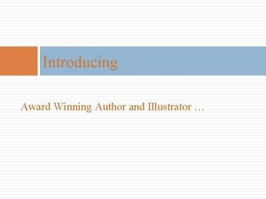 Introducing Award Winning Author and Illustrator MO WILLEMS