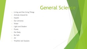 General Science Living and Non living Things Animals