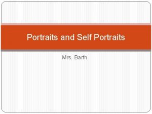 Portraits and Self Portraits Mrs Barth Portrait Portraits