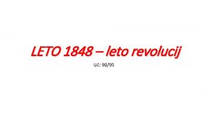 LETO 1848 leto revolucij U 9095 1 Zemljevid