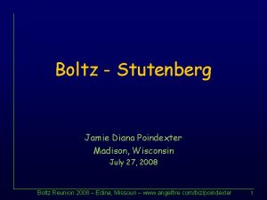 Boltz Stutenberg Jamie Diana Poindexter Madison Wisconsin July