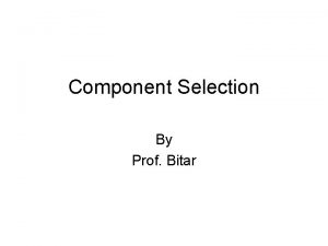 Component Selection By Prof Bitar Power Supply Example