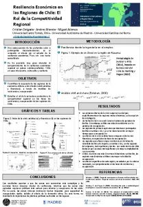 Resiliencia Econmica en las Regiones de Chile El