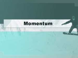 Momentum Linear Momentum A vector quantity defined as