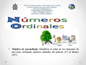 FUNDACIN EDUCACIONAL SANTA MARA DE LOS ANDES ESCUELA
