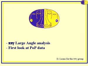 ppg Large Angle analysis First look at Po