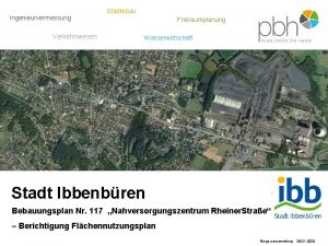 Ingenieurvermessung Verkehrswesen Stdtebau Freiraumplanung Wasserwirtschaft Stadt Ibbenbren Bebauungsplan