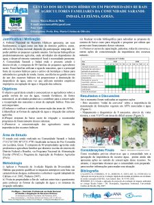 GESTO DOS RECURSOS HDRICOS EM PROPRIEDADES RURAIS DE