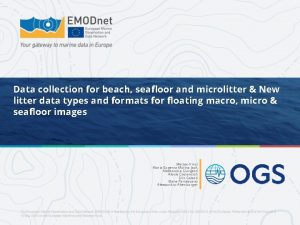 Data collection for beach seafloor and microlitter New