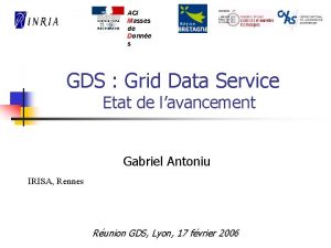 ACI Masses de Donne s GDS Grid Data