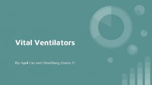 Vital Ventilators By April Cao and Cheri Dang