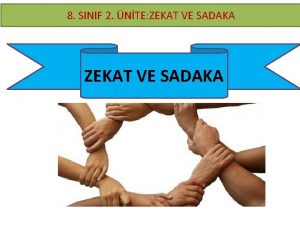 8 SINIF 2 NTE ZEKAT VE SADAKA Paylama