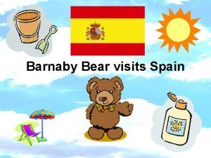 Barnaby Bear visits Spain I found a map