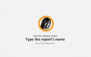 Type the companys name Type the reports name