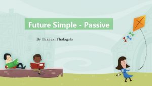 Future Simple Passive By Thanuvi Thalagala What is