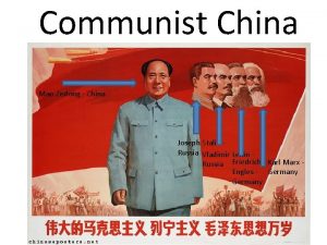 Communist China Mao Zedong China Joseph Stalin Russia