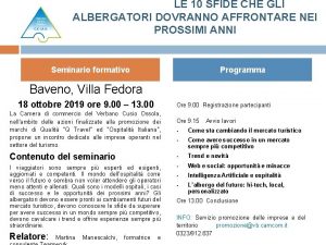 LE 10 SFIDE CHE GLI ALBERGATORI DOVRANNO AFFRONTARE