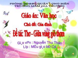 Th Gia Vong Gio Thm Nay chu ga