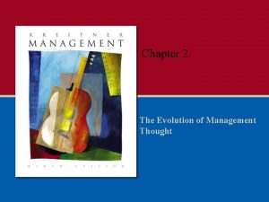 Chapter 2 The Evolution of Management Thought Figure