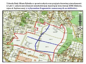 Uchwaa Rady Miasta Rybnika w sprawie nabycia oraz