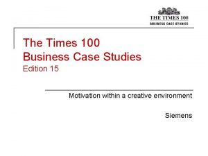 The Times 100 Business Case Studies Edition 15