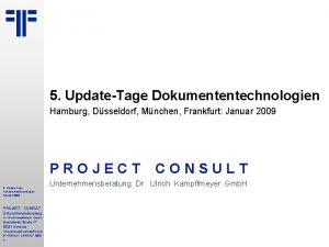 5 UpdateTage Dokumententechnologien Hamburg Dsseldorf Mnchen Frankfurt Januar